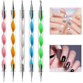 Miniatyrbild 3 av 4: Nagelkonstset, Nagelkonstset, med 15 penslar, 5 prickpennor, 10 remsor, 3 nagelstrassboxar, Professionellt nagelkonsttillbehör