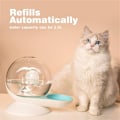 Miniatyrbillede 3 af 5: Automatisk vanddispenser til hunde og katte, snegleform, tyngdekraft kæledyrsdrikker, transparent fontæne vandskål dispenser til hunde og katte, 2,8 L