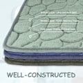 Miniatyrbild 5 av 5: Antihalk badrumsmattor i memory foam stretch, absorberande maskintvättbar badrumsmatta, duschmatta, 40 x 60 cm, svart
