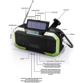 Miniatyrbillede 2 af 3: Multifunktionel nødradio Ipx5 solcelle håndsving AM/FM/NOAA vejrradio med LED lommelygte Sos mobiltelefon oplader (grøn)