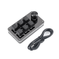 Miniatyrbilde 2 av 5: Mini makro mekanisk spilltastatur, enhånds 6-tasters USB PC-tastatur med knapp, programmerbar snarvei tilpasset funksjon, for Windows, for Vista