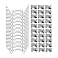 Miniatyrbild 5 av 5: Reparationskit för växthus, innehåller 100 rostfria fästklämmor för växthusfönster (50 W-trådklämmor för växthusglas + 50 Z-fästklämmor)