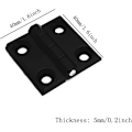 Miniatyrbillede 3 af 5: 4 stk. hængselfolder foldbare platforme butt rullehængsel sorte kugler aluminiumshængsler udvendigt hængsel rustfri stål tank tung dør til indvendig a