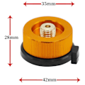 Miniatyrbilde 5 av 5: Camping komfyr gassadapter Adapter for beholder Butan skrue gasspatron stempeladapter, utendørsutstyr