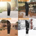 Miniatyrbillede 2 af 5: Offset Parasol Cover, Anti-UV/Anti-Vind/Vandtæt 420D Oxford Stof Beskyttende Cover til Offset Stang Parasol (280x30/81/46cm) - Sort