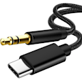 Pikkukuva 1 / 4: USB C - 3,5 mm:n Aux-kaapeli, USB C - Aux-liitäntäkaapeli auto- ja puhelinkäyttöön, ääniliitäntäsovitin yhteensopiva Samsung Galaxy S22 S21 S20 Note 20/10+ A73 A53:n kanssa,