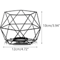 Miniatyrbillede 2 af 3: Metal geometrisk tealight lysestage