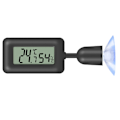 Miniatyrbillede 1 af 5: Digitalt hygrometer termometer, mini termometer temperatur LCD termometer fugtighedsmåler med baggrundsbelysning til krybdyr, vivarium, drivhus, baby
