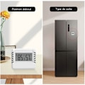 Miniatyrbild 3 av 5: Digital hygrometertermometer, 2 st mini-termometrar för inomhusbruk, stor LCD-skärm, bärbara datorer, min/max-registrering, för hus, terrarium, babyrum, källare