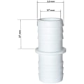 Miniatyrbild 2 av 5: 4 st adapter Poolkoppling, poolkoppling, Ø 32 mm till 38 mm, anslutningskit för poolslangar, med 8 klämhalsband, lämplig för swi