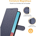 Miniatyrbild 4 av 5: Fodral för Samsung Galaxy A13 4G / 5G (Blå Bok), Samsung A13 Lite Fodral, Premium PU Läder Skyddande Skal, Magnetisk Stängning Väska, Flip Case Compa