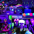 Miniatyrbillede 2 af 5: Sort UV-lys 48 W 72 RGB LED til scenebelysning, scenebelysning til galleri, kirke, bryllup, fødselsdagsfest
