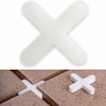 Miniatyrbilde 1 av 5: Fliser, 3 mm tykke, 1000 stk., kryssede fuger for jevn avstand ved flislegging, kryssøkene kan kobles sammen, 1000 x Kryssflis,