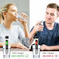 Miniatyrbillede 5 af 5: 3-i-1 digital TDS-vandkvalitetstester, temperatur- og EC-måler med bæretaske, 0-9999 ppm, ppm, ideel til drikkevand, akvarier og mere.
