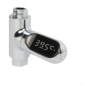 Miniatyrbild 1 av 5: LED-display Celsius vattentermometer, självgående elvatten, digital duschtermometer för bad och simning