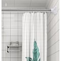 Miniatyrbillede 3 af 4: Rustfrit bruseforhængsstang Teleskopstang Badeværelse Toilet Dør Gardinstang(Tyk Tyk Diameter 25.90-160CM)