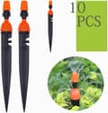10-pack dubbla funktion droppbevattning bevattningssystem kit droppbevattning kit 4mm/7mm slanganslutningar