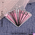 Miniatyrbild 4 av 5: 6-pack, kattkärleksbrev, söta broderade strykjärns- och sy-på-lappar för jacka, hatt, ryggsäck, jeans
