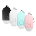 Pikkukuva 2 / 5: 130dB USB-ladattava hätätilanteen itsepuolustusavainhälytin turvalaitteella SOS-hälytyspanikpainike LED-taskulamppu（vaaleanpunainen）