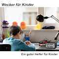 Miniatyrbild 2 av 5: Digital väckarklocka för sovrum, batteridriven, 12/24 h display, snooze-funktion för tungsovare, barn
