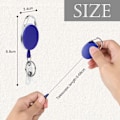 Pikkukuva 2 / 5: Retractable Badge Reels, 3 kpl rullapidikettä, pidennettävä avaimenperä, avaimennauha, vyöklipsi avaimenperälle, ID-kortinpidikkeelle (vaaleanpunainen, violetti, tummansininen)