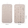 Miniatyrbillede 2 af 3: Foldbar Transparent Hængende Rejse Toilettaske Kosmetik Organizer Beige