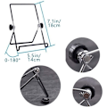 Miniatyrbilde 5 av 5: 2 stk. støttebrett justerbart nettbrett iPad Sammenleggbart Bærbart Lovy DOCK DOCK Kontorstøtte for iPad, iPad Pro, Air, Samsung, Kindle Fire, Switch,