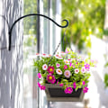 Miniatyrbild 3 av 4: Hängande korgfäste växtkrok korgkrok väggmonterad blomfäste 2 st