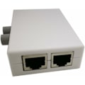 Miniatyrbilde 3 av 5: RJ45 Switch Splitter Selector, 2 Port Nettverks Switch Splitter Selector Hub) 1-Ut eller 1-Inn 2-Ut 100m T 2 Veis RJ45 Ethernet Nettverk Sinloon Trykknapp