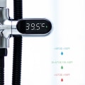 Miniatyrbild 3 av 5: LED-display Celsius vattentermometer, självgående elvatten, digital duschtermometer för bad och simning