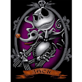 Pikkukuva 1 / 4: DIY 5D Timanttimaalaussetti Aikuisille, Halloween-Kallo Timanttimaalaussetti, Jack Skellington Timanttimaalaus, Sopii Viihteeseen ja Kotiin