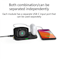 Pikkukuva 4 / 4: Sopii Magsafe Magnetic 2-in-1 magsafe Duo Magnetic Wireless Charger Apple Mobile Wireless Charger