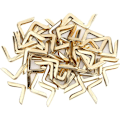 Miniatyrbillede 1 af 5: 50 stk. Beskyttelses Møntbog, Metal Kant Dekorativ Dækning, Metal Mønt Scrapbooking til Menuer album, Gylden Messing (Guld Messing 2.2mm)