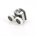 Miniatyrbillede 5 af 5: Dobbelt 4 dubbing hjul - Skydedørs brusekabine, 25 mm diameter zink zink hjul, 2 i bunden, 2 i bunden