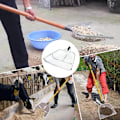 Miniatyrbillede 4 af 5: Bundsigter til havearbejde, sandsi skovl, robust bundsi i rustfrit stål med letgribelig ergonomisk multifunktionel landbrugsskovl, værktøj af