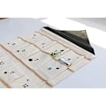Miniatyrbillede 4 af 5: 24 Lomme Stof Julekalender Hængende Ornament (Sort)