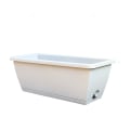 Miniatyrbilde 3 av 3: Vinduskarmplanter, 1 stk. Plastplantekasse for grønnsaker, rektangulær planter med blomsterholder for innendørs og utendørs hage, uteplass, hjemmedekorasjon.
