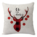 Miniatyrbild 3 av 5: 1 st Plaid Jul Dekorationer Örngott För Soffa Soffa Jul Prydnader Inomhus Utomhus Bondgård (Slumpmässig Mönster)