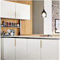 Miniatyrbild 4 av 5: Set om 10 handtag Möbler Handtag Osynligt handtag Kök Möbelhandtag Matt aluminiumlegering Möbelhandtag Centrum avstånd 128mm,(Guld)