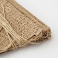 Miniatyrbild 2 av 5: Set med 48 flaggor, girlang av vimplar, triangulär, jute canvas banner, jute vimpelgirlang (brun)
