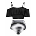 Miniatyrbillede 1 af 4: Tummy Control badedragter til kvinder, Off Shoulder M