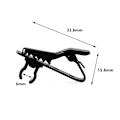 Miniatyrbillede 2 af 5: 10 clips Aftagelig mikrofonklemme Mini mikrofonklemme Reservemikrofonklemme Fast klemme til mikrofonstativ Passer til 3,5 mm ledninger