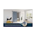 Miniatyrbild 3 av 5: Silver justerbar golvguide vägg/nedre dörrguide för skjutdörr i trä