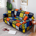 Miniatyrbild 1 av 2: Stretch Soffaöverdrag Tryckt Soffaöverdrag Fåtöljöverdrag för Soffa Soffa Kuddar Elastisk Universal Möbelskydd med 1 Kuddfodral, Anti-Katt Rep