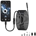 Pikkukuva 1 / 5: Endoskooppikamera valolla, IP67-vesitiivis endoskooppi 8 LED-valolla, 5 metrin puolijäykkä kaapeli, 2,0 megapikselin HD-käärmekamera iOS:lle ja Androidille
