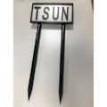 Miniatyrbild 4 av 4: LED-solcellsnummerlampa med högkvalitativ solpanel - utomhusvägglampa med husnummer - 28 x 18,3 x 3,2 cm