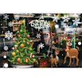 Miniatyrbilde 3 av 5: Julevindu klistremerker DIY reinsdyr juletre klistremer klart glass vegg vinduer juledekorasjon statisk flyttbar gjenbrukbar juledekor