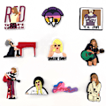 Miniatyrbillede 3 af 5: 10 stk. 3D træsko sandaler pynt (Taylor Swift), sko charms, søde sko pynt til træsko sko sandal armbånd DIY