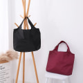 Miniatyrbilde 2 av 4: Gjenbrukbar sammenleggbar handlepose Totes Eco Friendly Shopper Bærbar Stor kapasitet Skulder Håndvesker Handleposer Folding rød