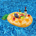 Miniatyrbild 2 av 5: 1 st 7 hål flytande poolbar uppblåsbar flaskhållare flytande pool uppblåsbar bricka flytande bar, spa flytande bar för utomhusbruk vid simning